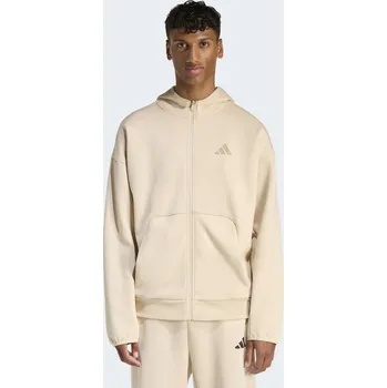 Pánské oblečení Pánská mikina adidas Future Icons Small Logo Full Zip Hoodie, měkká šedá, velikost L