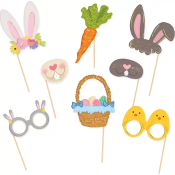 Party dekorace Fotokoutkové rekvizity Velikonoce 8 ks