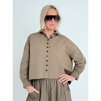 Dámská košile TOSCANA Khaki košile PRISCILA Khaki, UNI S-XL