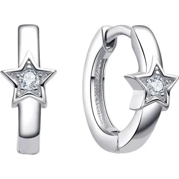 Náušnice MOISS dětské stříbrné náušnice HVĚZDA
