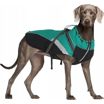 Obleček pro psa VODĚODOLNÁ ZATEPLENÁ BUNDA PRO PSA ZELENÁ L