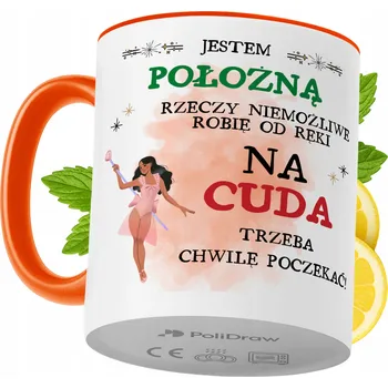 Hrnek Polidraw Hrnek Polidraw pro porodní asistentku keramika 330 ml