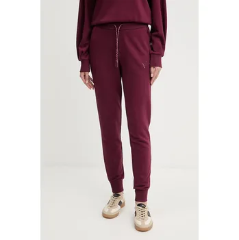 Bavlněné tepláky Armani Exchange XW000986.AF16114 burgundské 83X, vel. S