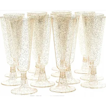 Sklenice Skleničky na šampaňské , skleničky na bílé víno, skleničky červené víno, skleničky na vodu Arbeo multicolor, žluté 200 Ml 10 ks