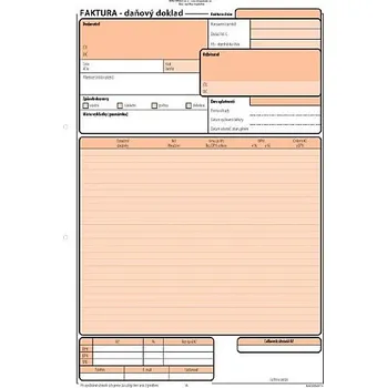 Faktura daňový doklad A4 NCR blok 100 listů