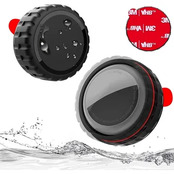 Pouzdro na mobilní telefon Kryt pro Apple AirTag - šroubovací - vodotěsný - plastový - černý