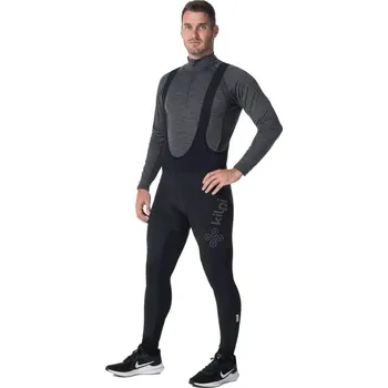 Cyklistické oblečení KILPI Pánské cyklistické legíny Kilpi MOVI-M XL ČERNÁ