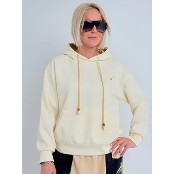 Dámská mikina Voga Móda Světle žlutá mikina CREAM Žlutá, UNI S-XL