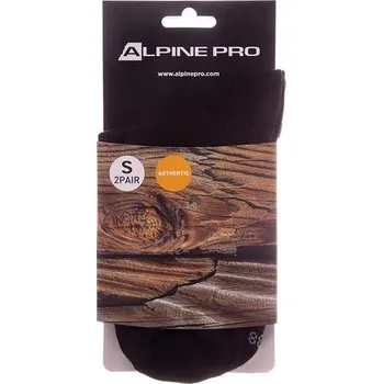 Pánské ponožky Unisex ponožky Alpine Pro 2ULIANO - černá / S