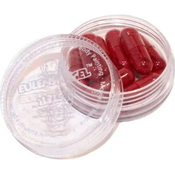 Party dekorace Eulenspiegel 405307 - Želatinové krevní kapsle s falešným krevním práškem, 8 kusů, divadelní krev,