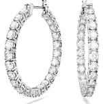 Swarovski Náušnice Matrix stříbrná / průhledná