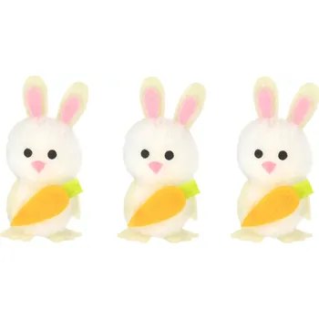 Velikonoční dekorace Velikonoční dekorace zajíček s mrkví 3 ks