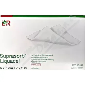 Lék na kožní problémy, vlasy a nehty Krytí Suprasorb Liquacel sterilní 5x5cm 10ks