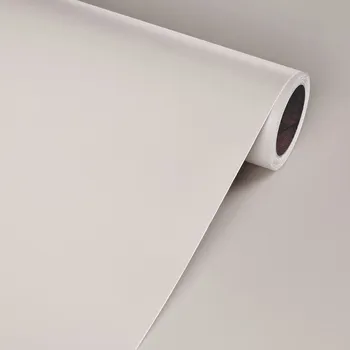 Tapeta SAMOLEPICÍ TAPETA SVĚTLE BÉŽOVÁ MATNÁ NA ZEĎ NÁBYTEK FÓLIE 60cm x 10m