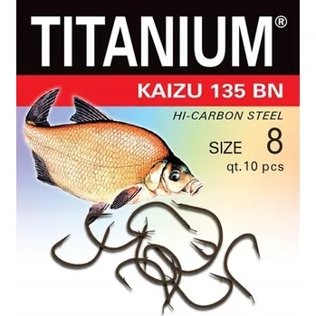 Rybářský háček Háčky do země s protihrotem Robinson Titanium Kaizu 135BN 10 ks