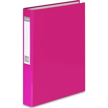 KANCELÁŘSKÝ POŘADAČ A4 40MM 4 KROUŽKY RŮŽOVÝ ÚZKÝ KOVÁNÍ PAPÍROVÝ ŠKOLNÍ