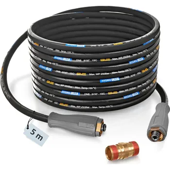 Příslušenství pro vysokotlaký čistič Hadice 5 m pro KARCHER HD HDS prodlužovací nástavec myčky Easy!Lock Force DN8 250 BAR 155 °C