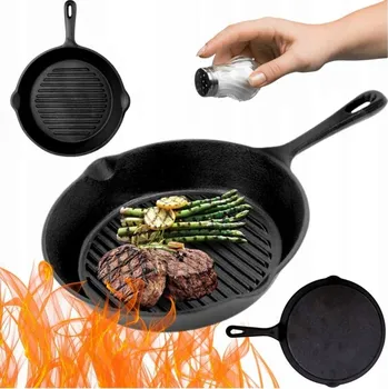 Pánev LITINOVÁ GRILOVACÍ PÁNEV HAGE 26 cm INDUKCE