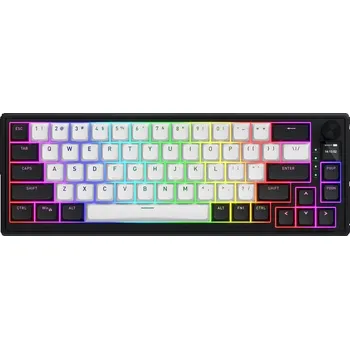 HATOR Skyfall 65 MAG ULTIMA 8K bezdrátová herní klávesnice (US) černobílá Černá