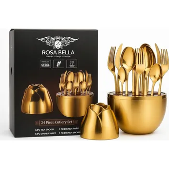 Příbor Sada příborů Mood egg zlaté vejce 24 ks