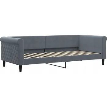 Pohovka Rozkládací pohovka s funkcí spaní 229x100x68 cm, tmavě šedá, sametová