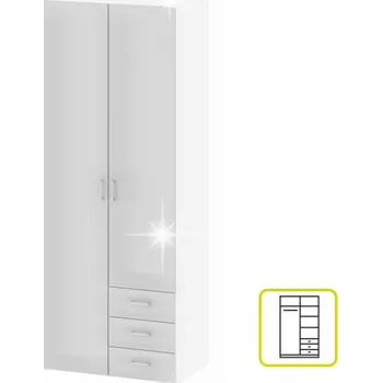 Tempo Kondela Gwen 70425-49, lesklá bílá