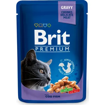 Krmivo pro kočku Brit Premium Cat kapsa with Cod Fish 100g (min. odběr 24 ks)