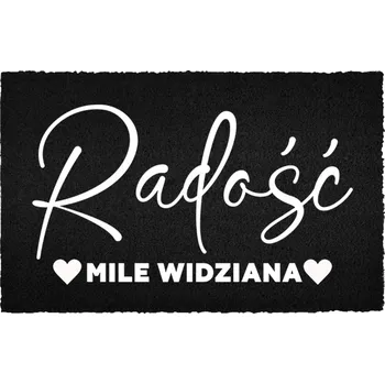 Rohožka KOKOSOVÁ VSTUPNÍ ROHOŽKA ČERNÁ DEKORATIVNÍ | DÁREK RADOST