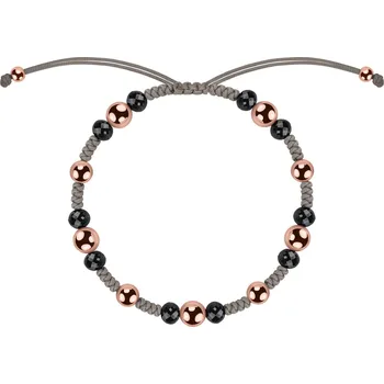 Náramek Náramek s černými diamanty Beige Mirror