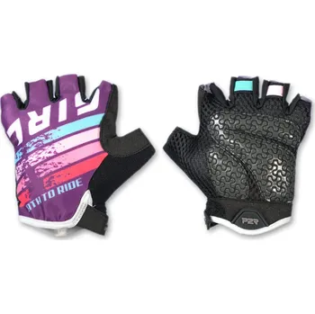Cyklistické rukavice P2R FUNKI girl purple 6-8 r.