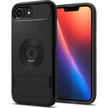 Pouzdro na mobilní telefon Spigen - Slim Armor MagSafe - iPhone 16e - černý