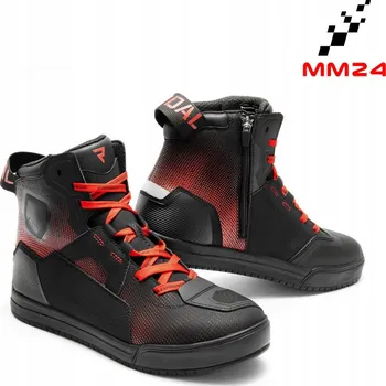 Moto obuv Moto boty Rebelhorn Vandal II černo/červené velikost 42