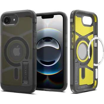 Pouzdro na mobilní telefon Spigen - Tough Armor MagSafe - iPhone 16e - Frost Black