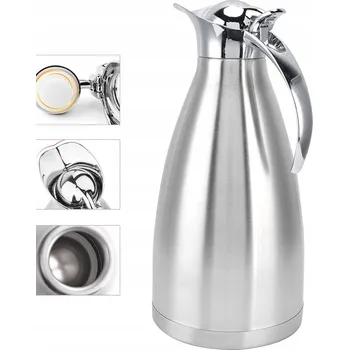 Termoska TERMOSKA NA KÁVU Čaj STOLNÍ DŽBÁN 2L Ocel Elegantní Konferenční