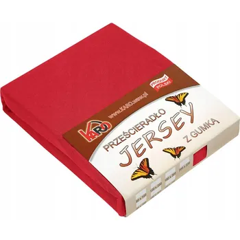 Prostěradlo Prostěradlo jersey s gumou 160x220 červené 024