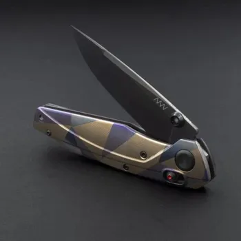 Sport Acta non verba knives ACTA NON VERBA A100 TI Custom Purple Camo