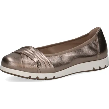 Dámská obuv Dámské kožené baleríny Caprice 9-22118-44-341 taupe metal Barva: taupe, Velikost: 39