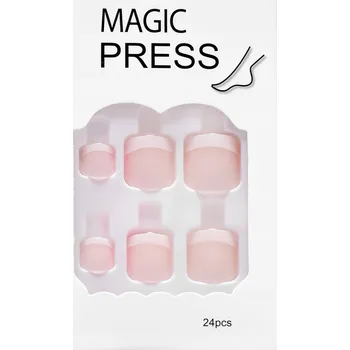 Deni Carte Umělé nehty Tipy Na Nohy Francouzská manikúra Samolepicí Klasické