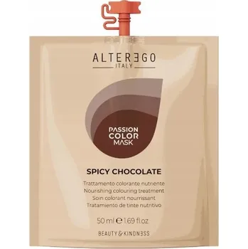 Vlasová regenerace Alter Ego Passion Spicy Chocolate tónovací maska na vlasy tmavá čokoláda 50 ml