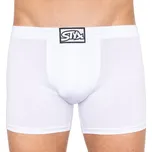 Pánské boxerky Styx long klasická guma bílé (F1061)