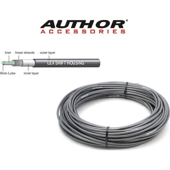Lanko pro jízdní kolo AUTHOR Bovden řadící ABS-Br-Index 4mm šedá
