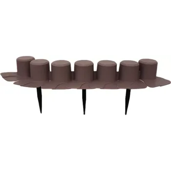 Zahradní obrubník Hnědý plastový zahradní obrubník GC70 - 405 x 6 cm, 20067402