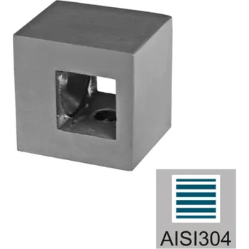 Zábradlí Hahn Steel Držák výplně Nerez AISI 304, D12x10 mm / D40x40