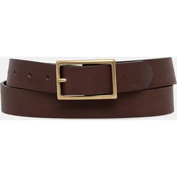 Opasek Kožený pásek Levi's RECTANGLE BUCKLE 004CH hnědá 89X, vel. 95