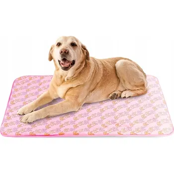 Pelíšek pro psa Chladicí podložka pro psy a kočky 100 x 70 cm růžová měkká lehká