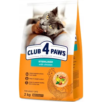 Krmivo pro kočku Krmivo suché Club 4 Paws Premium kuře 2 kg pro sterilizované kočky