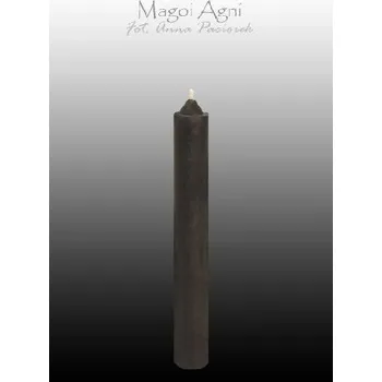 Svíčka Svíčka z vosku - černá 9 x 1,2 cm