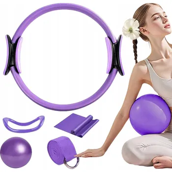 FIALOVÝ KRUH NA PILATES A JÓGU - POMŮCKA PRO CVIČENÍ A PROTAHOVÁNÍ