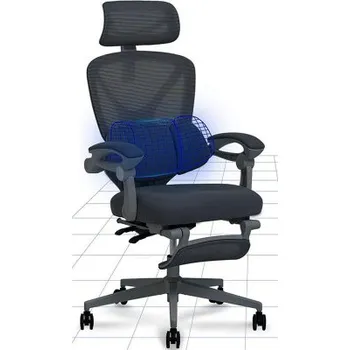 Ergonomická kancelářská židle OC4B black s náklonem 135°, černá - A FLEXISPOT