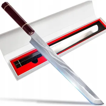 Kuchyňský nůž Japonský nůž Sakimaru SEIRYUU Sashimi PRO; 280 mm; ocel VG-10 Damascus; eben